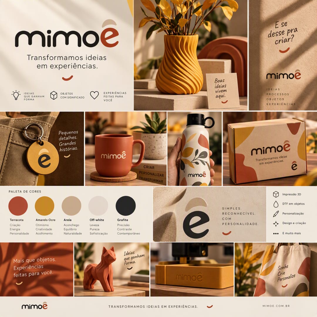 Vaso ocre com textura espiral da referência visual Mimoê